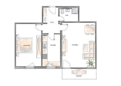 Einziehen & wohlfühlen: Top-renovierte Wohnung mit Balkon in bester Lage