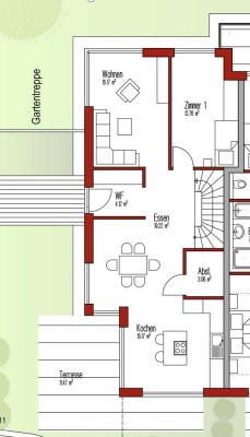 4,5-Zimmer Maisonette-Wohnung mit Terrasse und Garten in Konstanz Egg