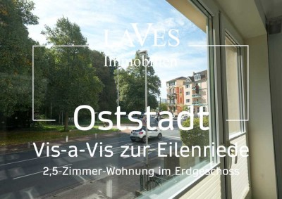 Vis-a-Vis zur Eilenriede! Modernisierte 2,5-Zimmer-Wohnung im Erdgeschoss
