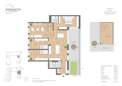 MODERNE 4 - DACHTERRASSENWOHNUNG IN AUGSBURG / PFERSEE