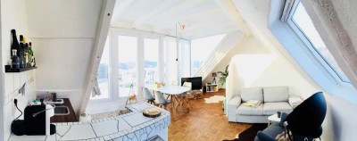 Sonnige, loftartige 1,5 Zi.- Whg. in traumhafter Lage und doch stadtnah