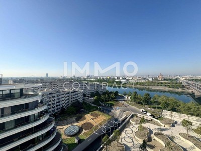 Teilmöbliertes top ausgestattetes Apartment (Erstbezug) mit Donau- und Cityblick - DANUBEFLATS