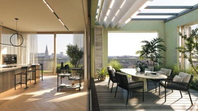 FUNKHAUS - 4-Zimmer Wohnung im nachhaltigen Holz-Hybrid Bauteil