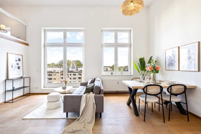 Besondere Penthouse-Wohnung nähe UKE - mit Galerie, Dachterrasse und TG-Stellplatz