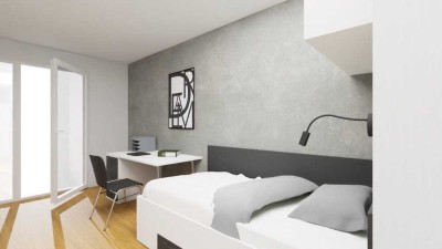 Schöne, Helle, Mobilierte 1-Zimmerwohnung in TOP Lage
