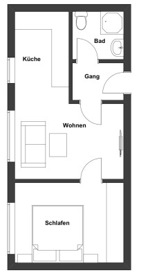 Frisch sanierte 2-Zimmer Wohnung im Herzen von Kufstein