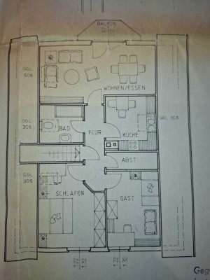 Gemütliche 3,5-Raum-Wohnung mit Balkon und EBK in Münster