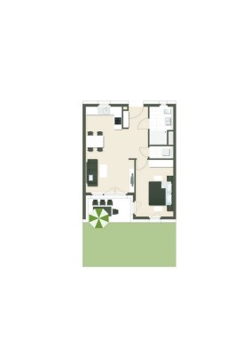 Schöne 2-Zimmer Wohnung im Erdgeschoss mit Garten! (05)