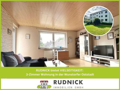 RUDNICK bietet VIELSEITIGKEIT: 3-Zimmer Wohnung in der Wunstorfer Oststadt