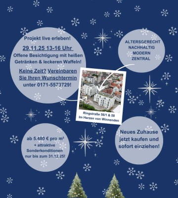 Gemütliche 2-Zimmer-Wohnung mit Terrasse und hohen Decken!