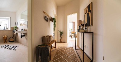 Luxuriöse, möblierte 2-Zimmer-Wohnung mit großer Dachterrasse