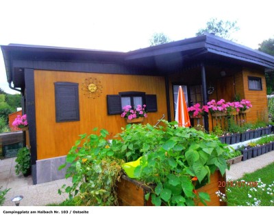 Mobilheim, ganzjährig nutzbar (mit BIO-Garten &amp; Klima-Anlage) auf Pachtgrund / 160 m² in NÖ