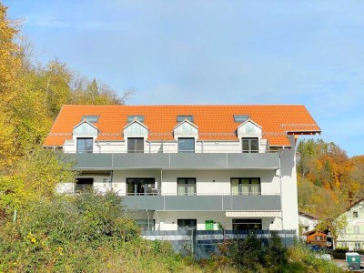 Helle neue 2,5 Zi.-Dachgeschoss-Maisonette-Whg. mit Süd-Balkon an der Floßlände von Wolfratshausen