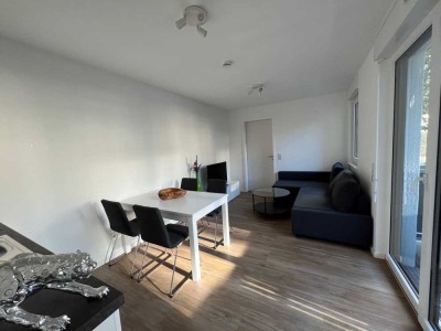 "DAS RHEINGOLD" - Neubau 2023 + Balkon, voll möblierter Innenausstattung in Köln-Bayenthal