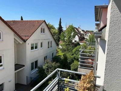 Sofort beziehbar: 2-Zimmer-Maisonettewohnung 
im Herzen von Fellbach in ruhiger Lage