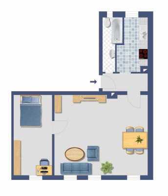 Attraktive 2-Zimmer-Wohnung in Nürnberg für Kapitalanleger