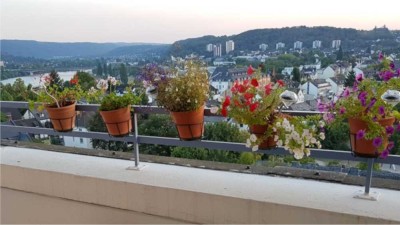 Möbliert 1.5 Zimmer Penthousewohnung mit sagenhaftem Ausblick auf Mosel und Festung Ehrenbreitstein