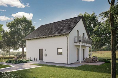 Jetz Bauen. Jetzt Sparen. Zweifamilienhaus mit PV Anlage und Speicher