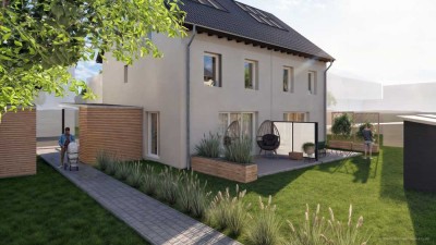 KfW-55: Moderne Doppelhaushälfte mit ca. 134 m² Wohnfläche – Neubau in Tuningen