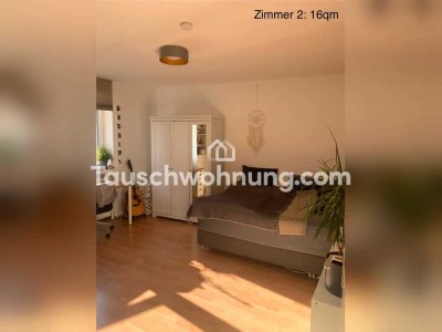 Tauschwohnung: Gut geschnittene, zentrale 3 Zimmer Wohnung und Balkon