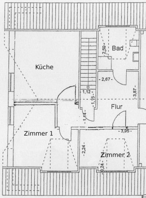 2 Zimmer Dachgeschoßwohnung Erstbezug nach Sanierung