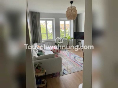 Tauschwohnung: Helle Altbau Wohnung direkt am Isartor mit Blick ins Grüne