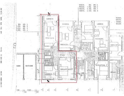 Vollständig renovierte 3-Zimmer-Wohnung mit Balkon und Einbauküche