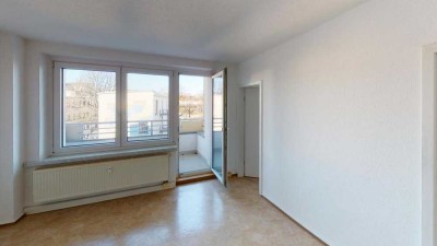 Direkt im Zentrum gelegene 2-Raum-Wohnung mit Balkon