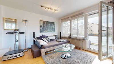 Kapitalanlage oder Eigenheim: 2-Zimmer-Wohnung mit Loggia und Carport in Ismaning