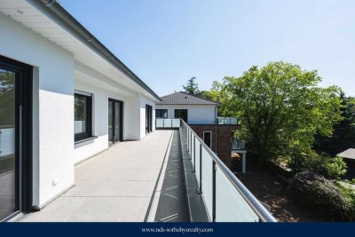 Stilvolle 120 m² mit Dachterrasse und Blick ins Grüne