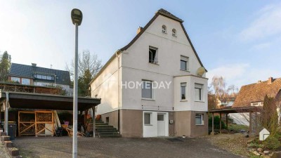 Einfamilienhaus mit ELW, Garten, Terrasse, Carports, Wintergarten und Dachterrasse in ruhiger Lage