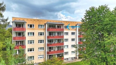 Mietwohnung mit Blick ins Grüne - möbliert, in ruhiger Lage mit Balkon & Stellplatz