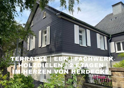 Außergewöhnliche 2,5-Zimmer mit Hinterhof-Terrasse im Herzen von Herdecke