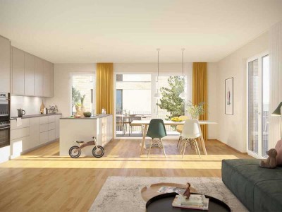 10.000 € Förderung* – 3-Zimmer-Wohnung für Paare oder Familien im Kant & Gloria