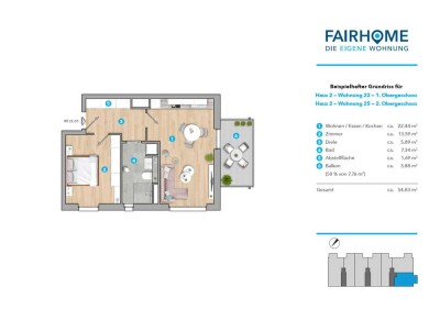 Ruhig wohnen, schnell in Köln: Ihre 2-Zimmer-Wohlfühlwohnung im Grünen