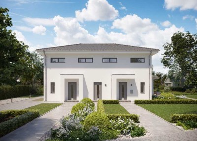 Zu zweit bauen und bares Geld sparen! Doppelhaushälfte mit KFW-Förderung!!