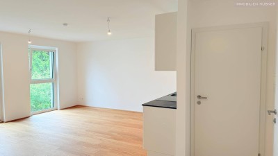 2 Zimmer mit Balkon und nachhaltiges Wohnen in Essling, in deckengekühlter Ruhelage