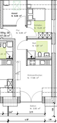 Barrierearme 2,5-Zimmer-DG-Wohnung in Süderbrarup mit Aufzug