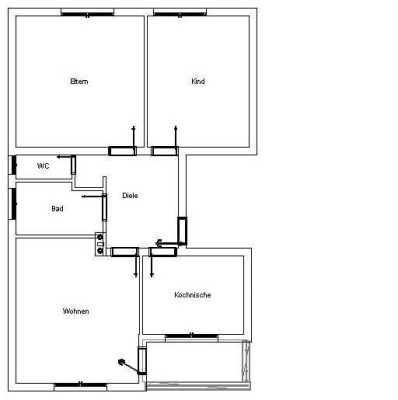 Nachmi9eter gesucht ! gut geschnittene 3-Zimmer-Wohnung mit Balkon in MG Bonnenbroich - Geneicken