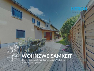 WOHNZWEISAMKEIT - Zwei Einheiten mit zwei Terrassen zum Verlieben in Ellwangen-Eigenzell