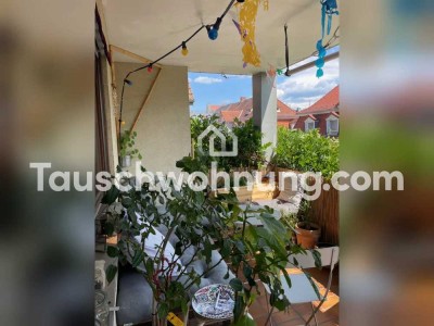 Tauschwohnung: 3-Zimmer mit großem Balkon gg. Wohnung/Haus mit Garten