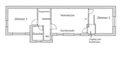 WG Zimmer 18 qm plus Wohnküche