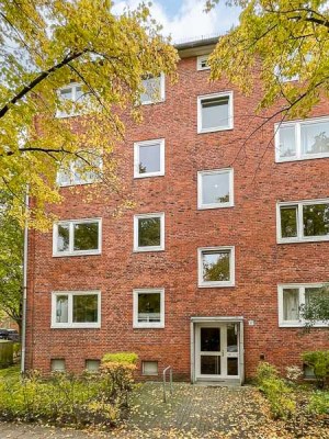 Barmbek-Nord: 2-Zimmer-Wohnung mit Balkon und Tiefgarage