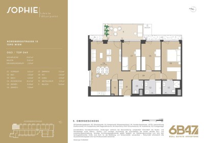 Einmaliges Neubauprojekt "SOPHIE" im 9. Bezirk - perfekt für deine Work-Life-Balance mit Fitness, Shared-Office, Dachterrasse, u.v.m.