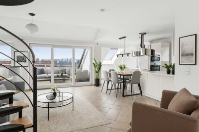 Moderne 4-Zimmer-Maisonette-Wohnung mit großer Dachterrasse und Stellplatz in bester Lage von Wernau