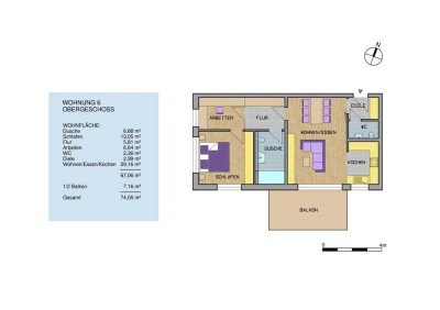 Stilvolles Wohnen mit Südausrichtung