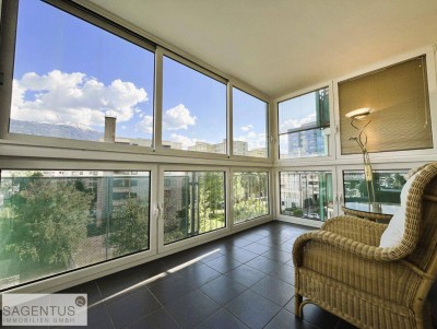 WOHNEN MIT AUSBLICK: Wunderschöne 3-Zimmerwohnung mit 2 verglasten Balkonen nahe Stadtgrenze von INNSBRUCK!