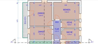 3-Zimmer Wohnung mit Balkon in Unterthingau