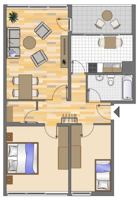 Einziehen und Wohlfühlen // 3,5 Zimmer mit Balkon im 2. Obergeschoss