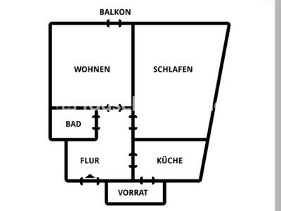 Tauschwohnung: Wohnung (4. OG) in Bahnhofsnähe